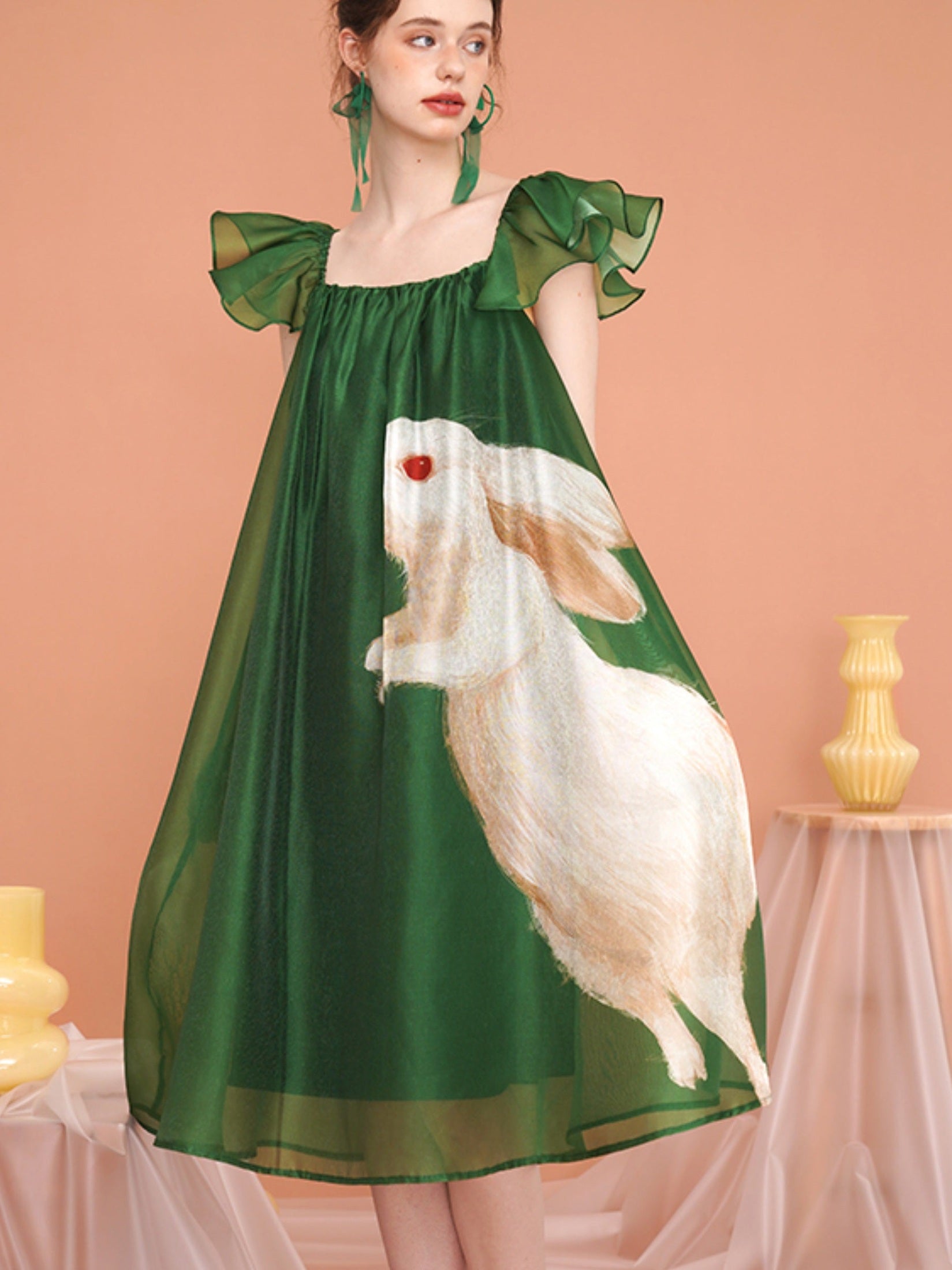 Enchanted Forest Rabbit Dress - chiclara