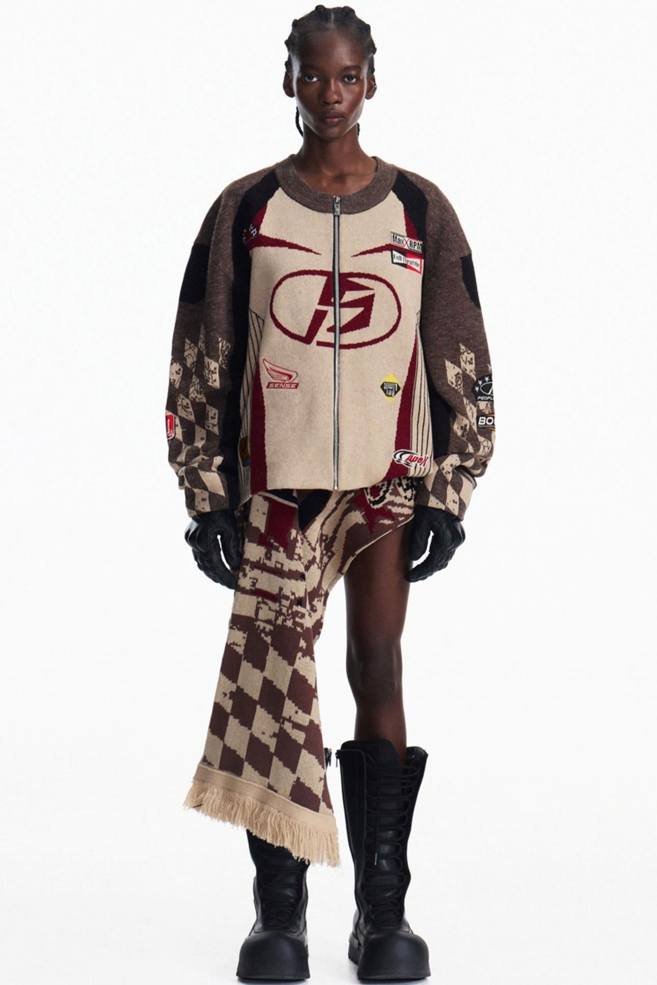 Men's Racing Jacquard Knit Snood