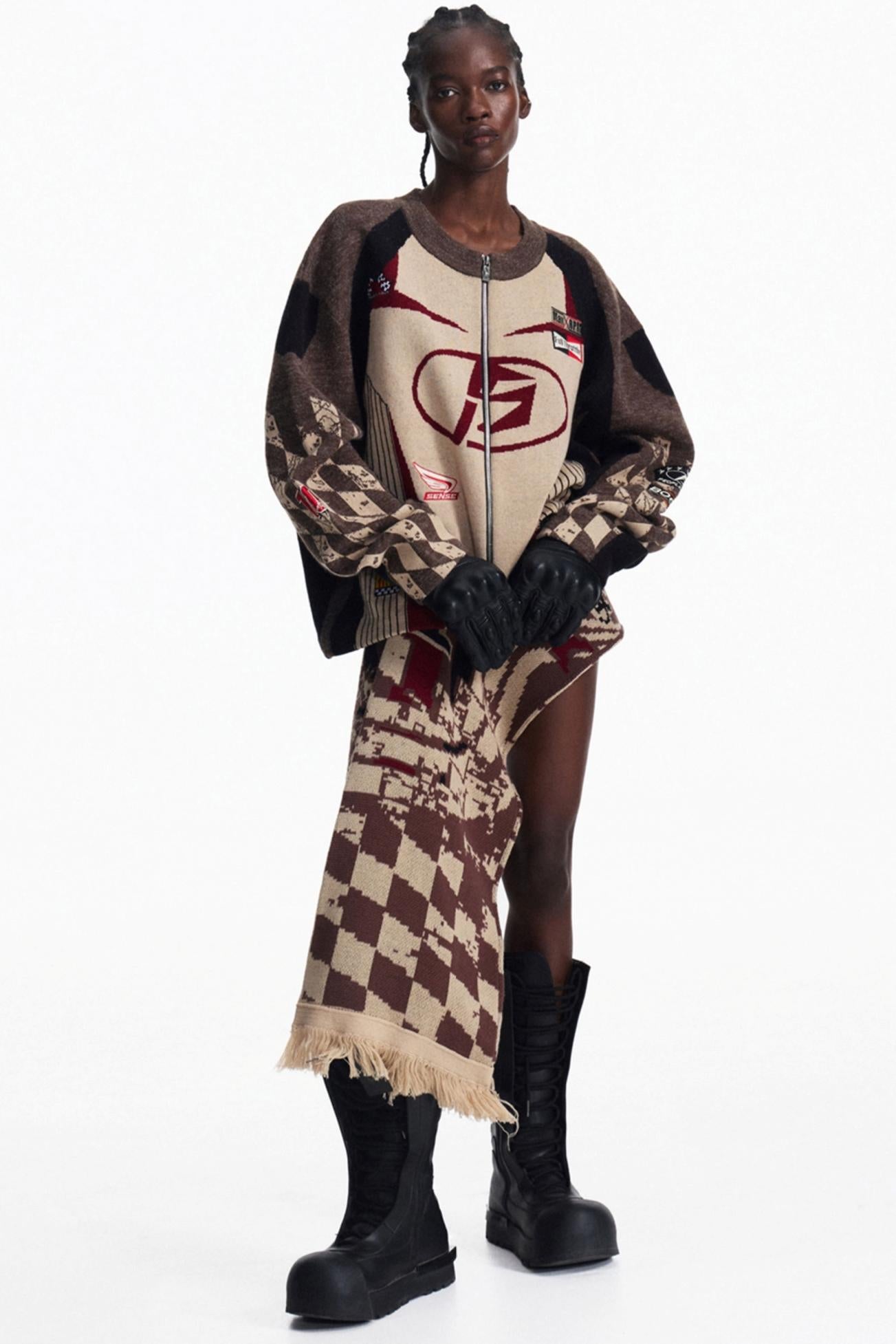 Men's Racing Jacquard Knit Snood