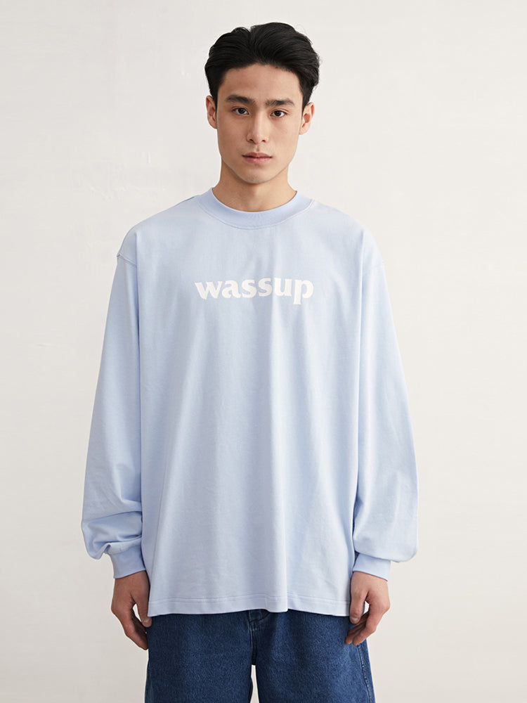 Classic Basic Logo Printed Long Sleeved Tee - chiclara