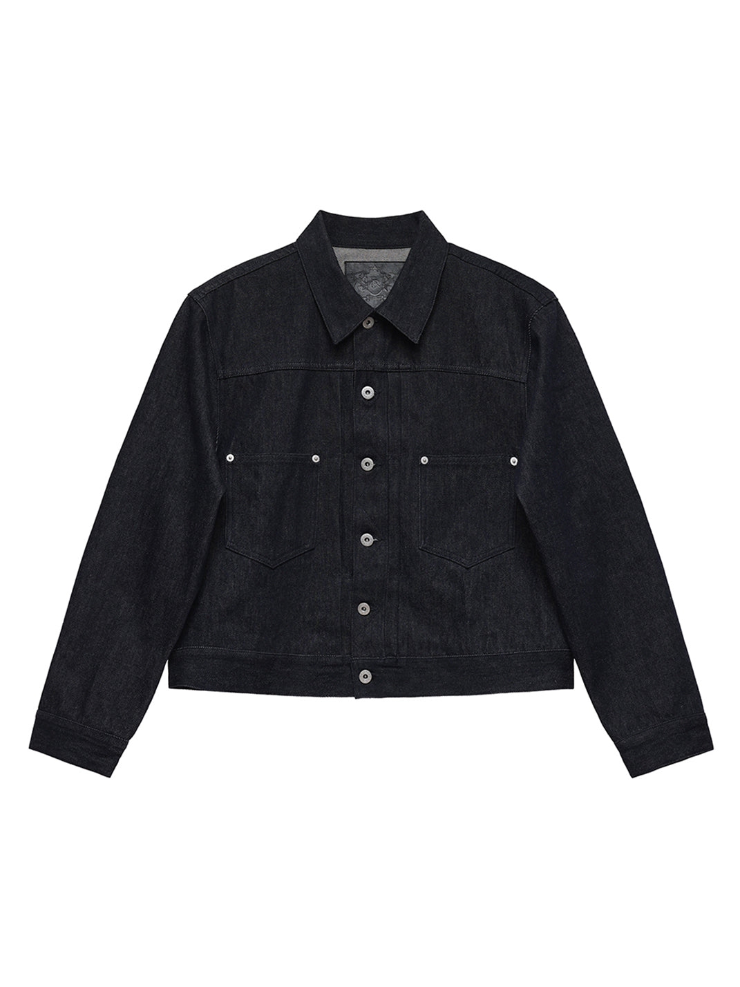 11.3oz Indigo Blue Non-Fade Short Denim Jacket