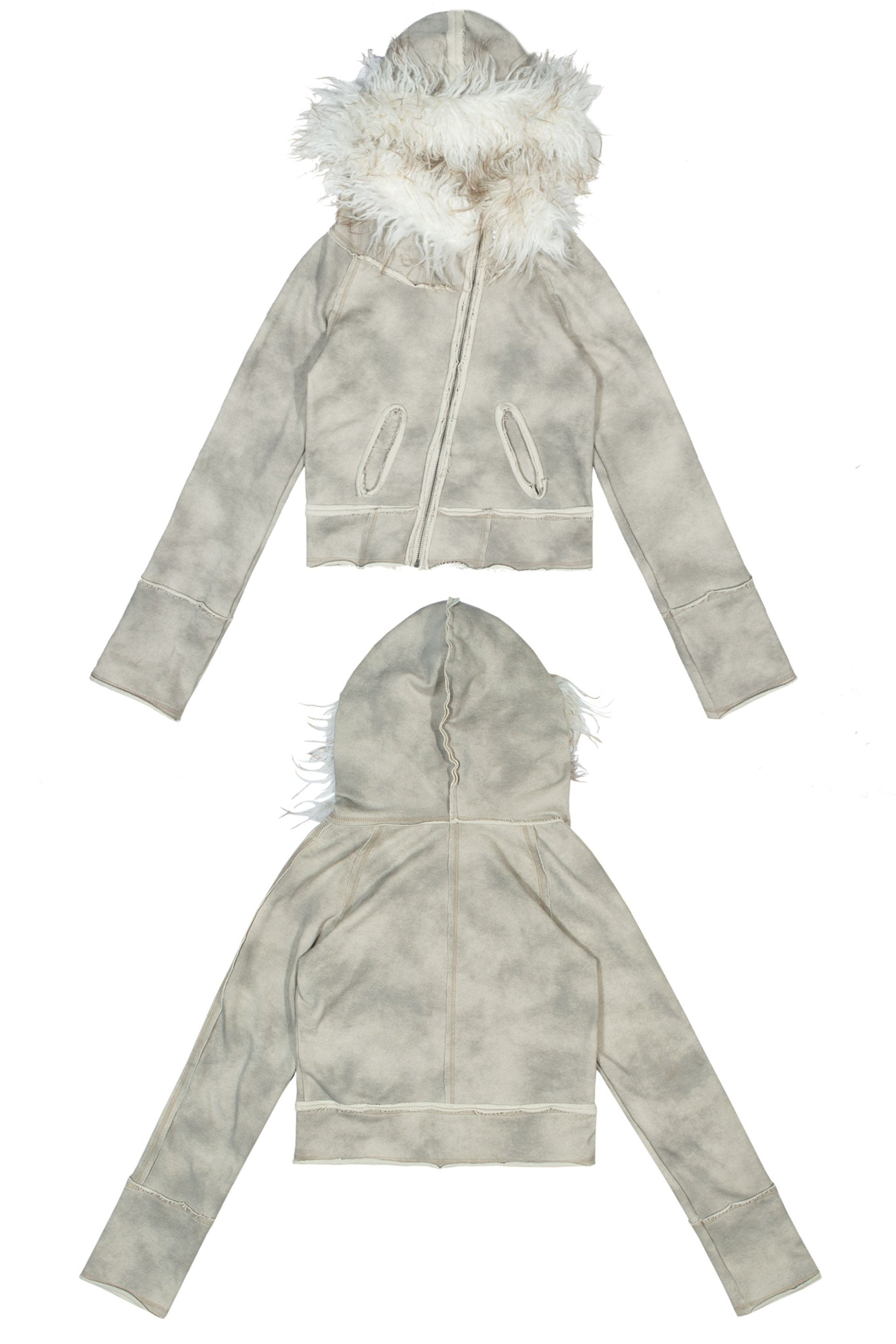 Veste de capot en fourrure en arctique