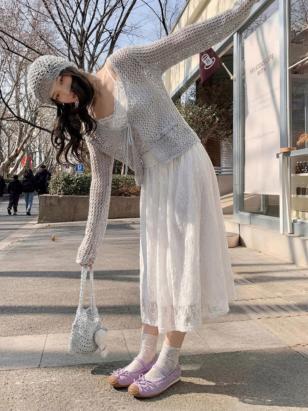 Bow-Adorned Ballet Shoes