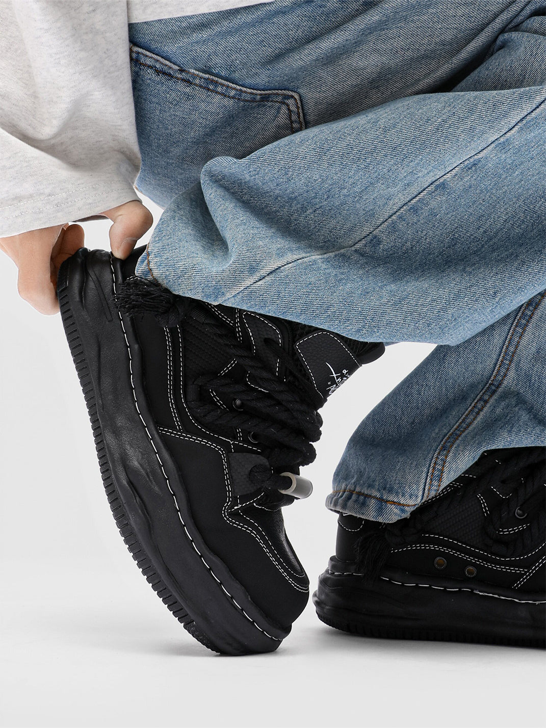 7CM Wavy Sole Chunky Sneakers