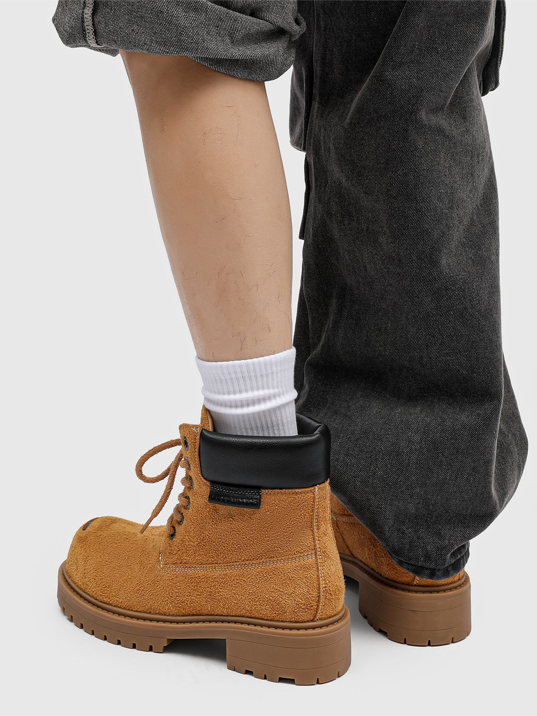 Round-Toe Work Boots