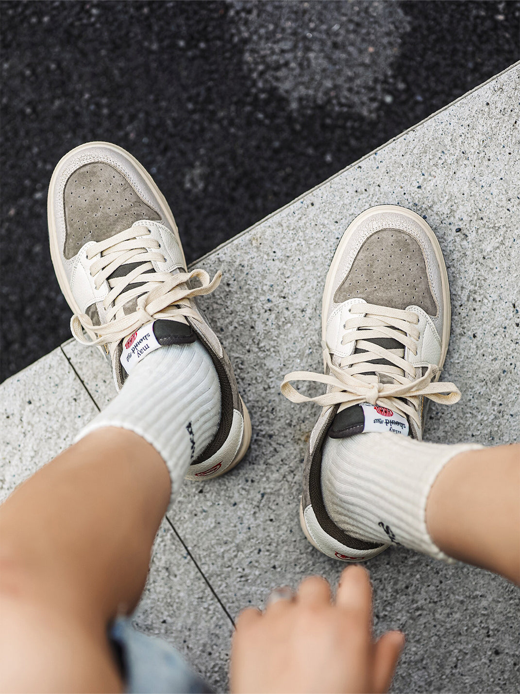 Worn-In Suede & Leather Sneakers