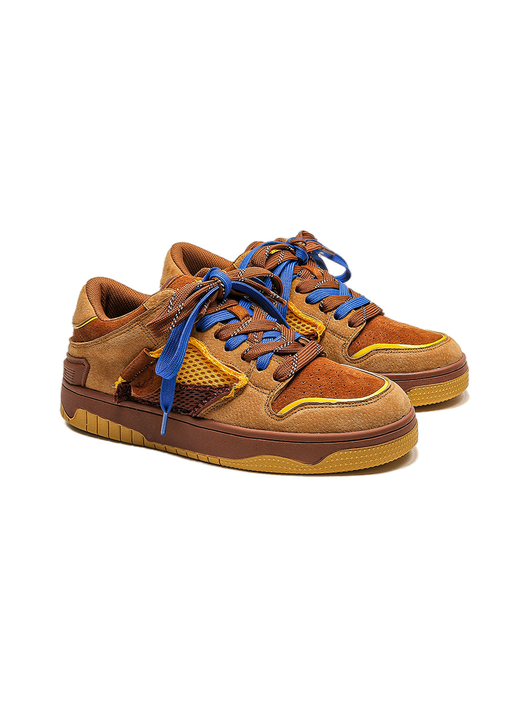 Dual-Lace System Perforated Upper Sneakers