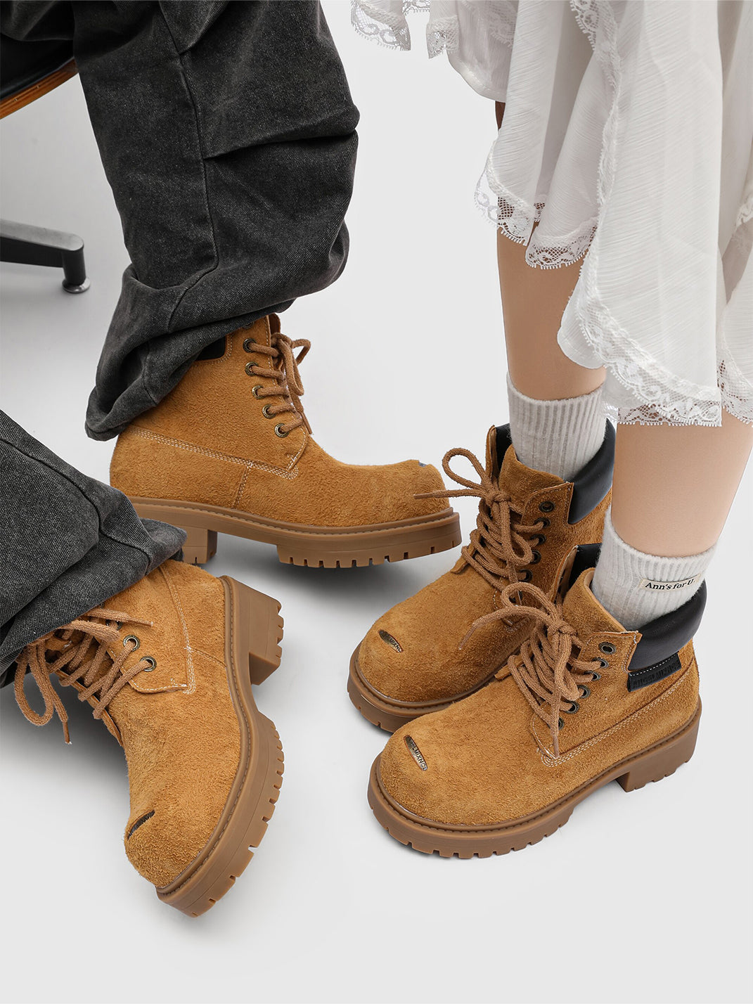 Round-Toe Work Boots
