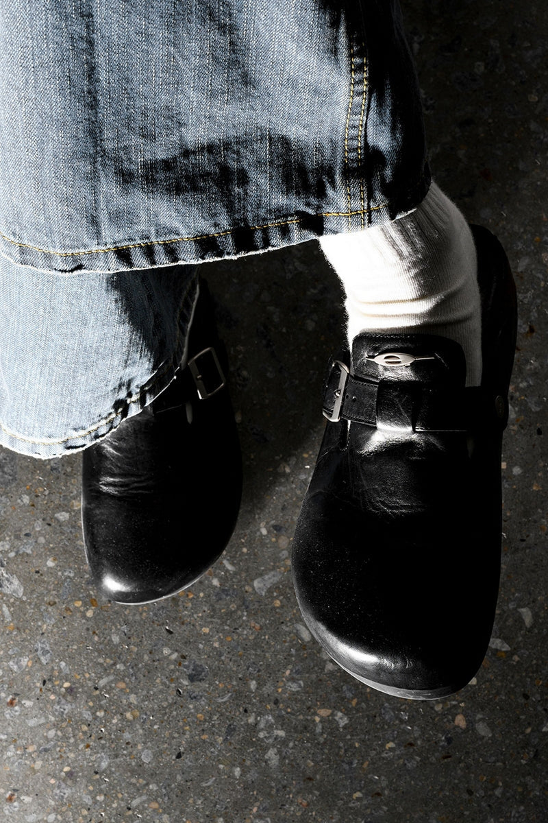 Buckle Cork Sole Clogs