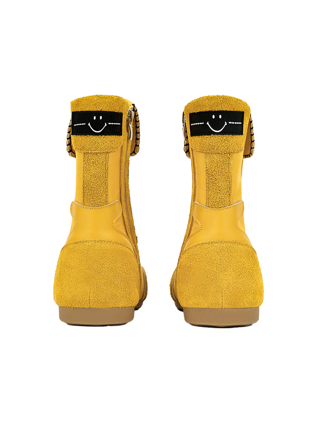 Yellow Chunky Boxing Mid Boots