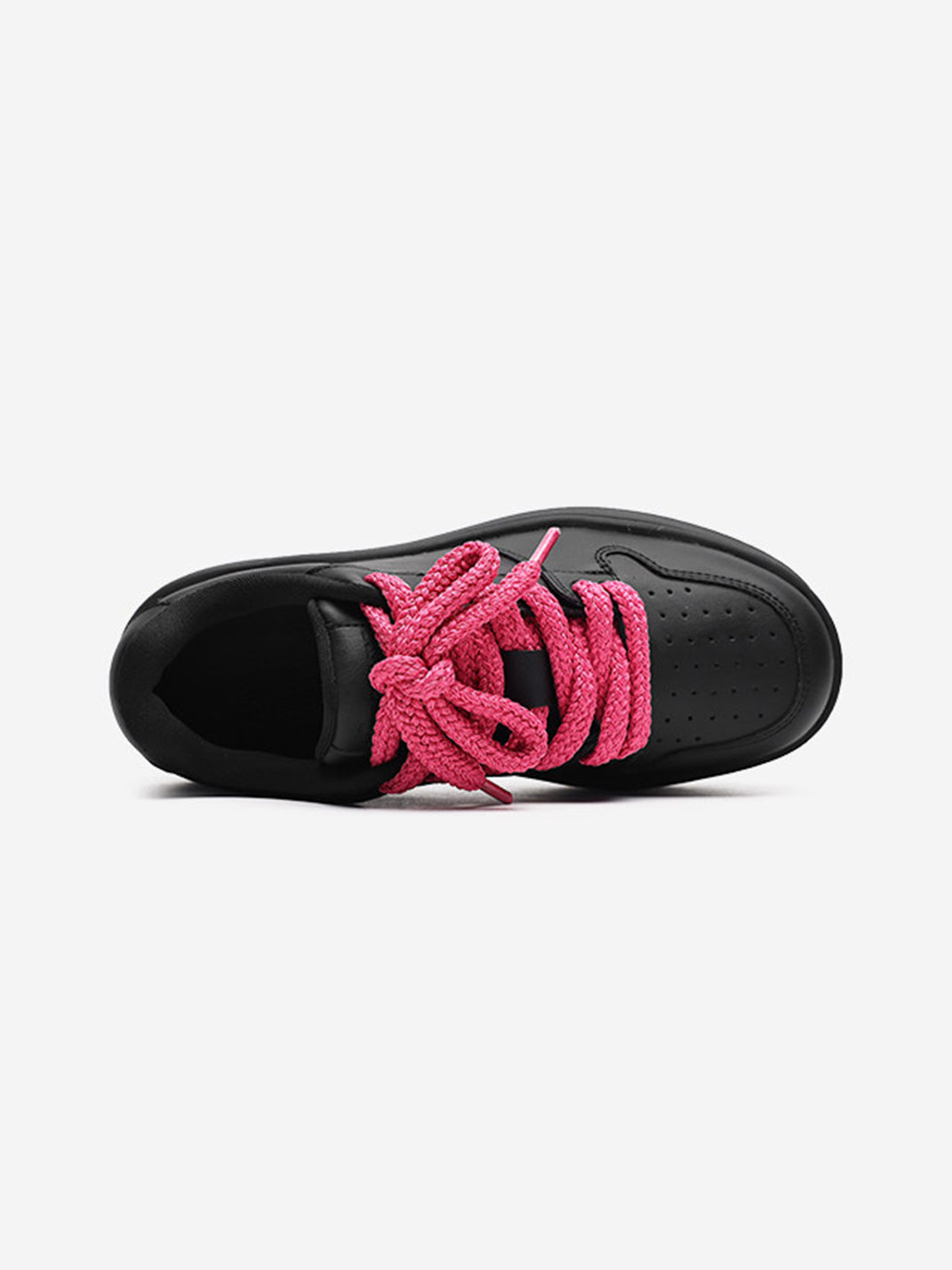 Contrast Lacing Structured Chunky Sneakers