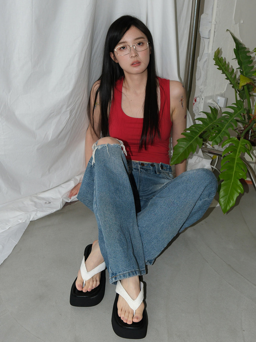 Color Pop Platform Flip-Flops