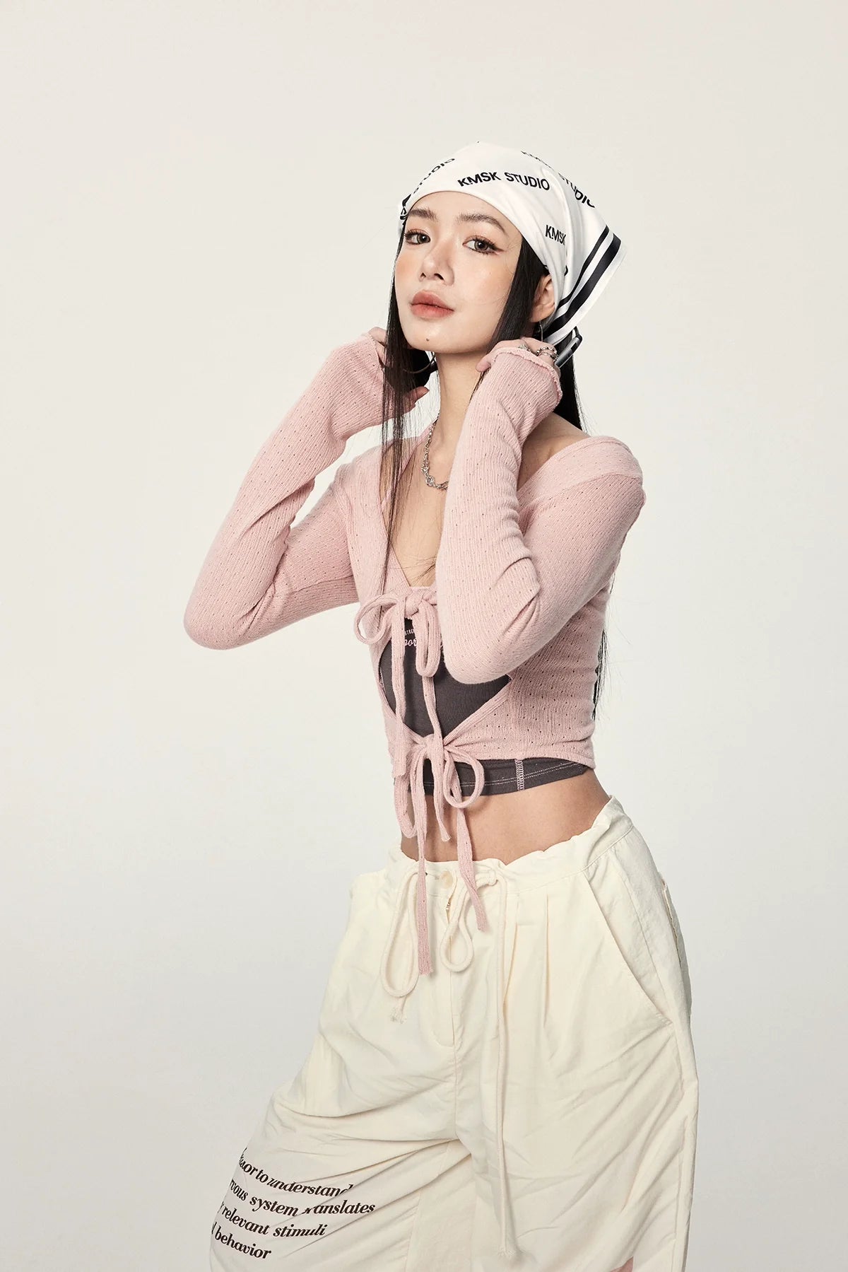 Tie Front Knit Cardigan