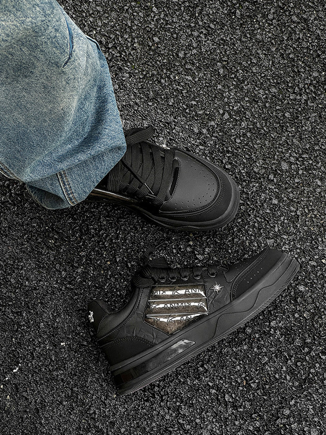 Gothic Star Studded Chunky Sneakers