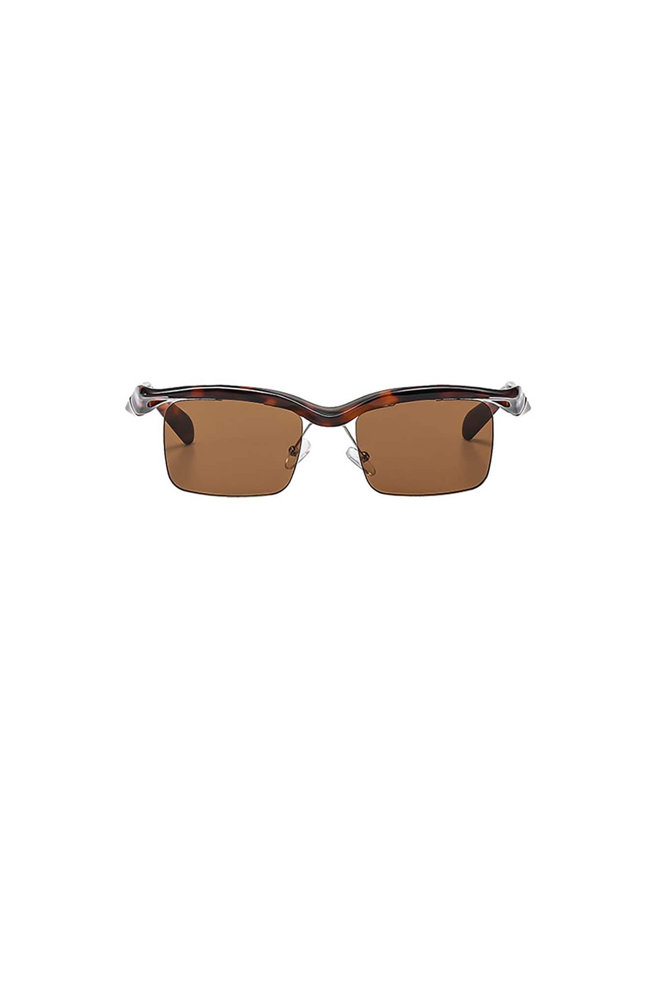 Streamlined Half-Rim Tint Sunglasses - view 8