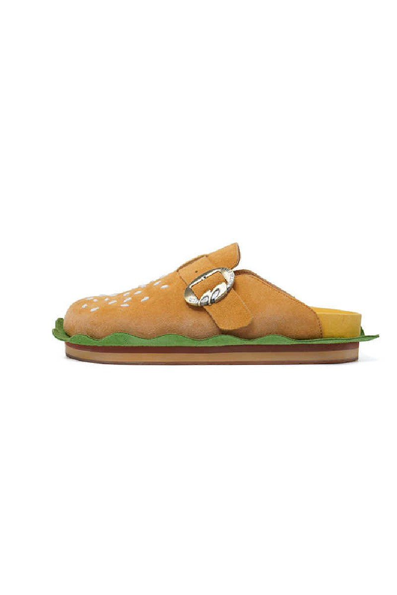 Hamburger Design Novelty Slip On Clogs