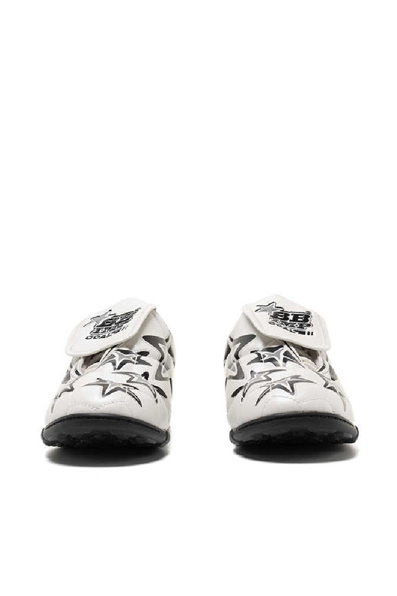 White Star Pattern Velcro Soccer Shoes