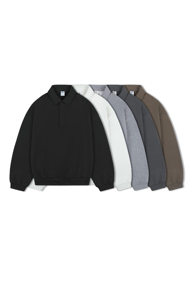Long Sleeve Polo Sweater - chiclara