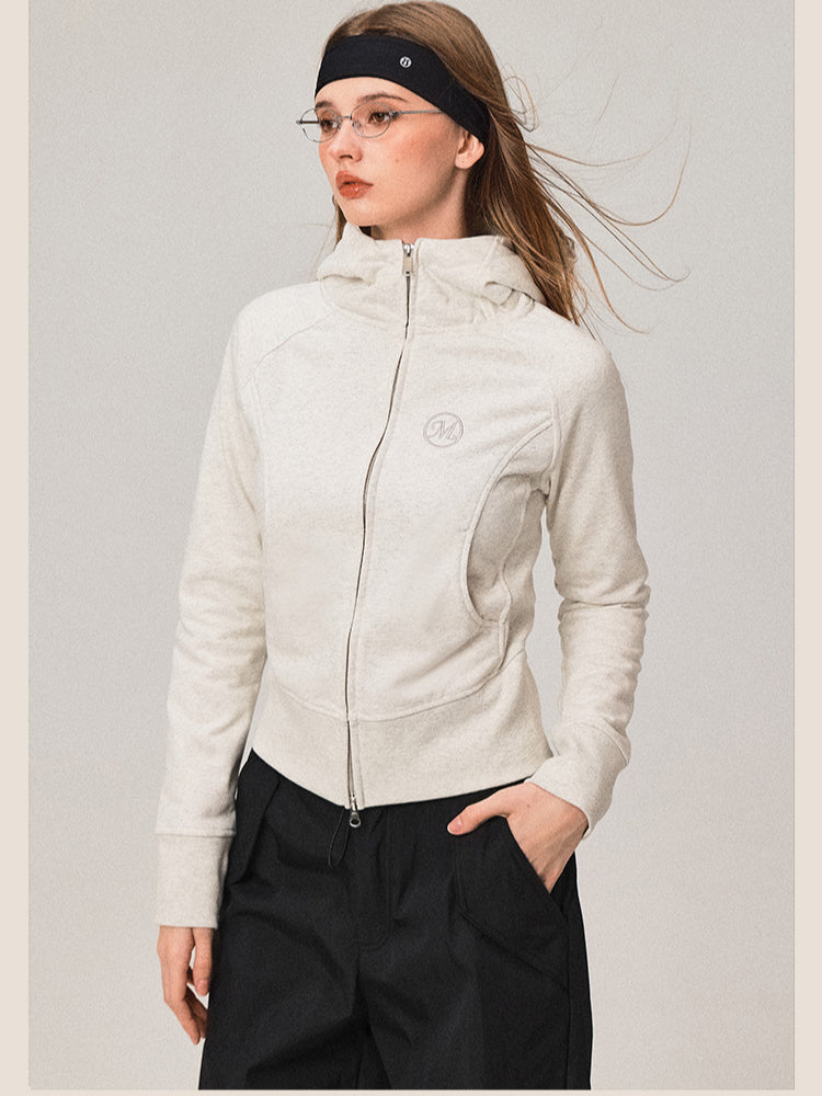 Cardigan sweat-shirt à capuchon