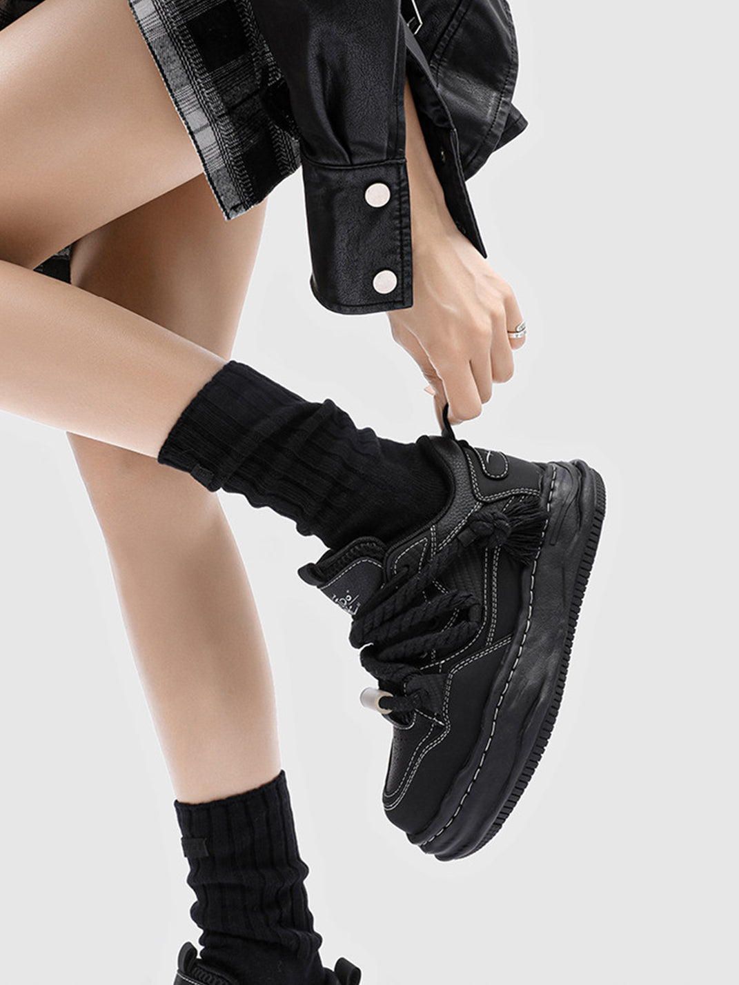 7CM Wavy Sole Chunky Sneakers