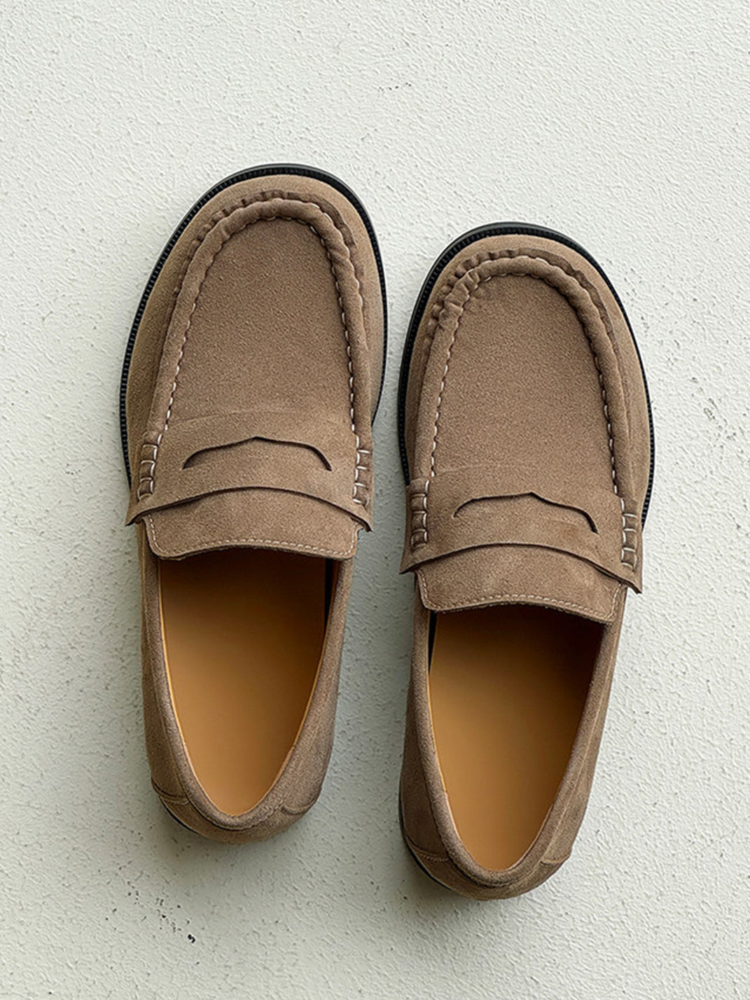 Calfskin Square Toe Loafers