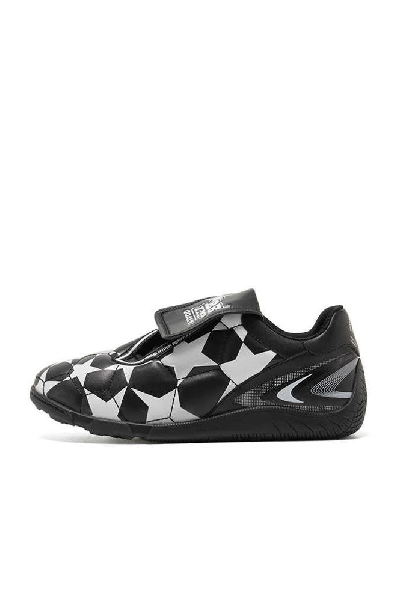 Black White Star Velcro Soccer Shoes