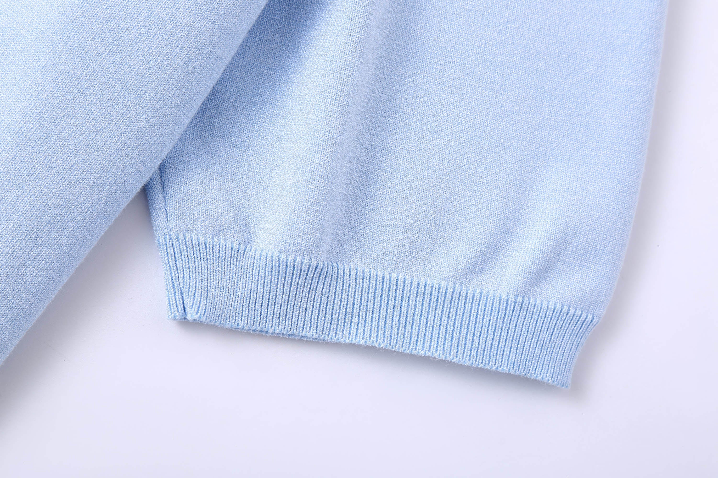 Detachable Collar Short Sleeve Knit Tee