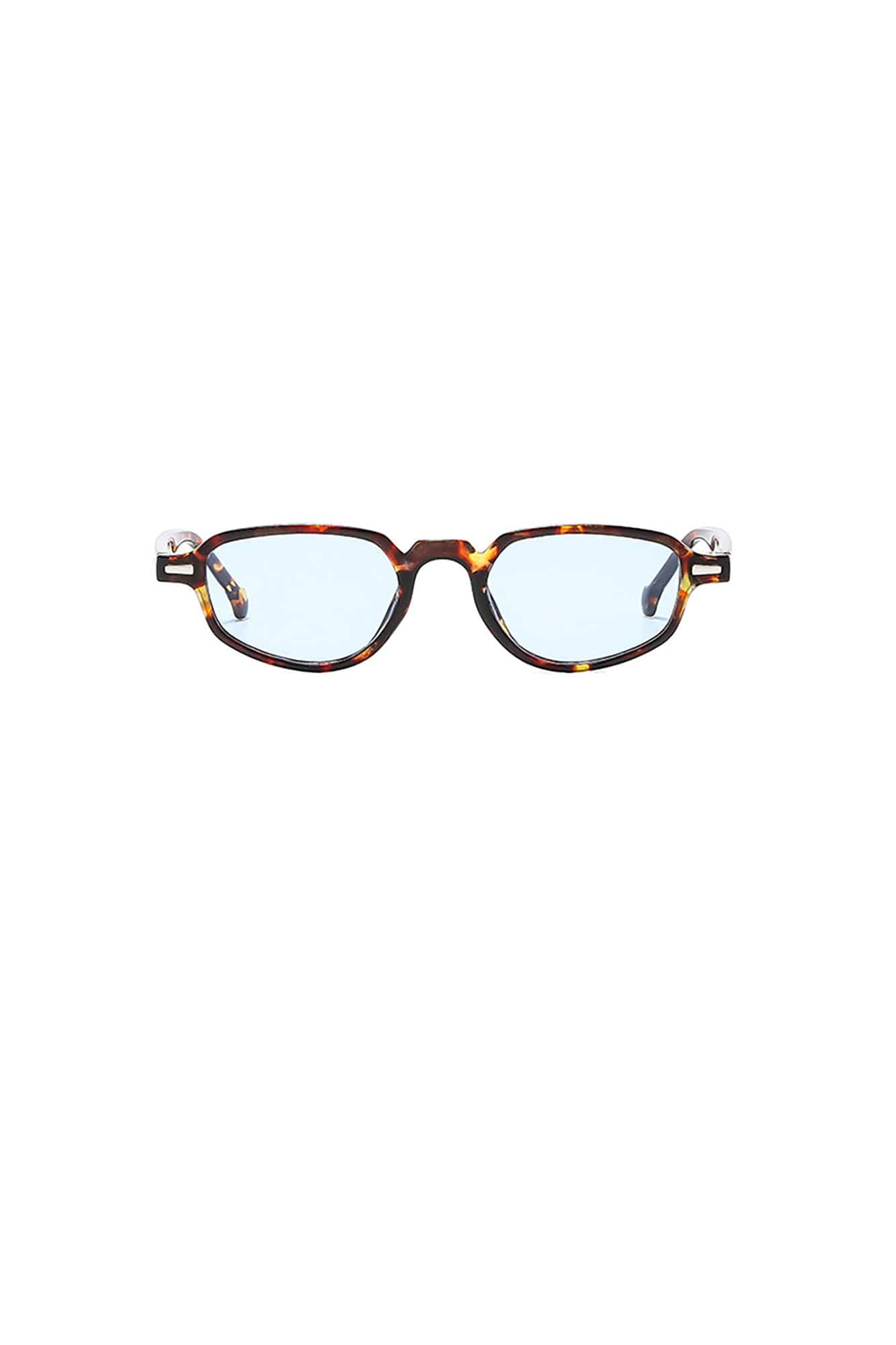 Mixed-Frame Gradient Oval Sunglasses - view 7