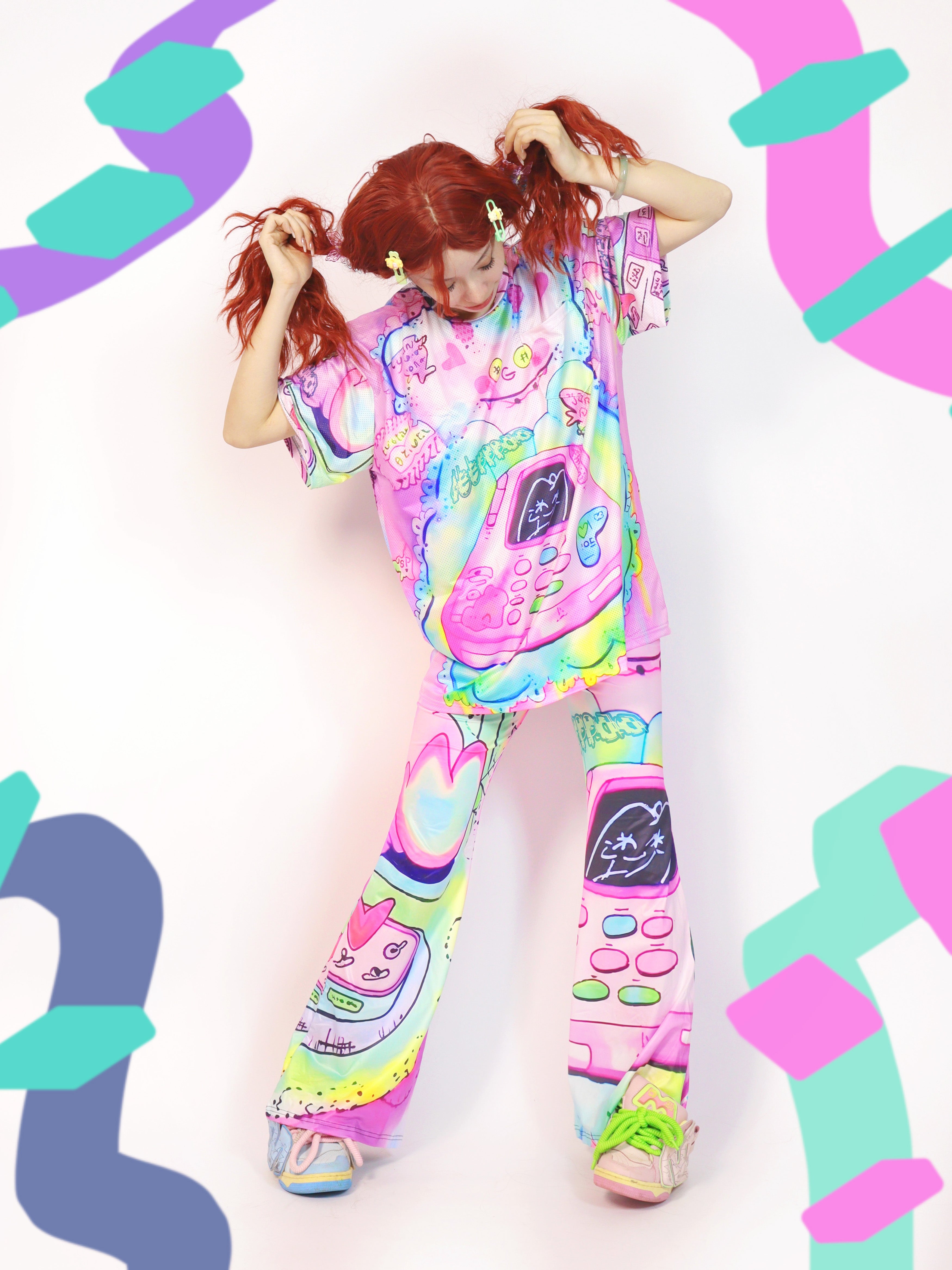 Pastel Pop Dancing Skeleton Leggings