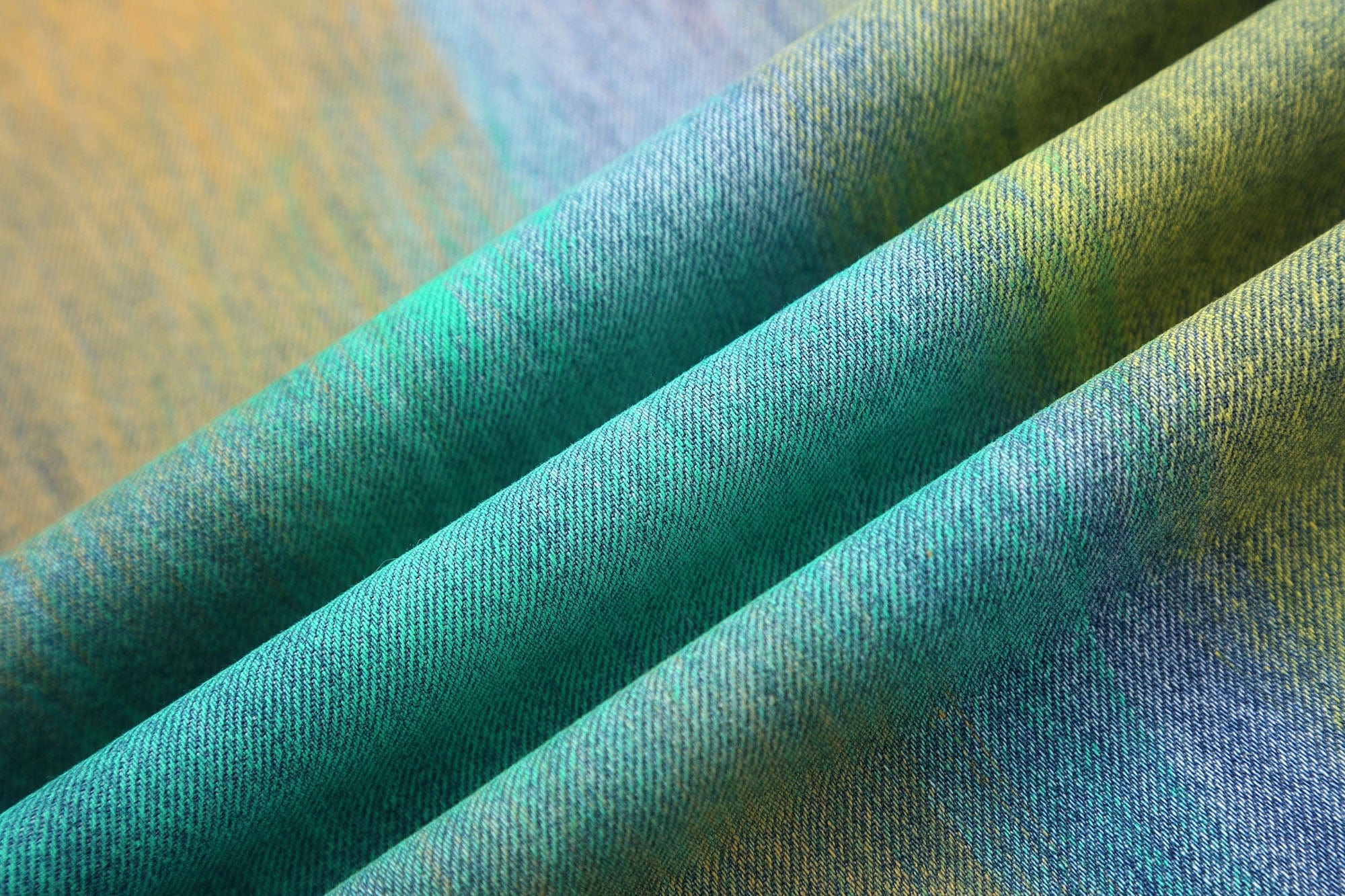 Multicolor Spray Paint Effect Wide-Leg Jeans