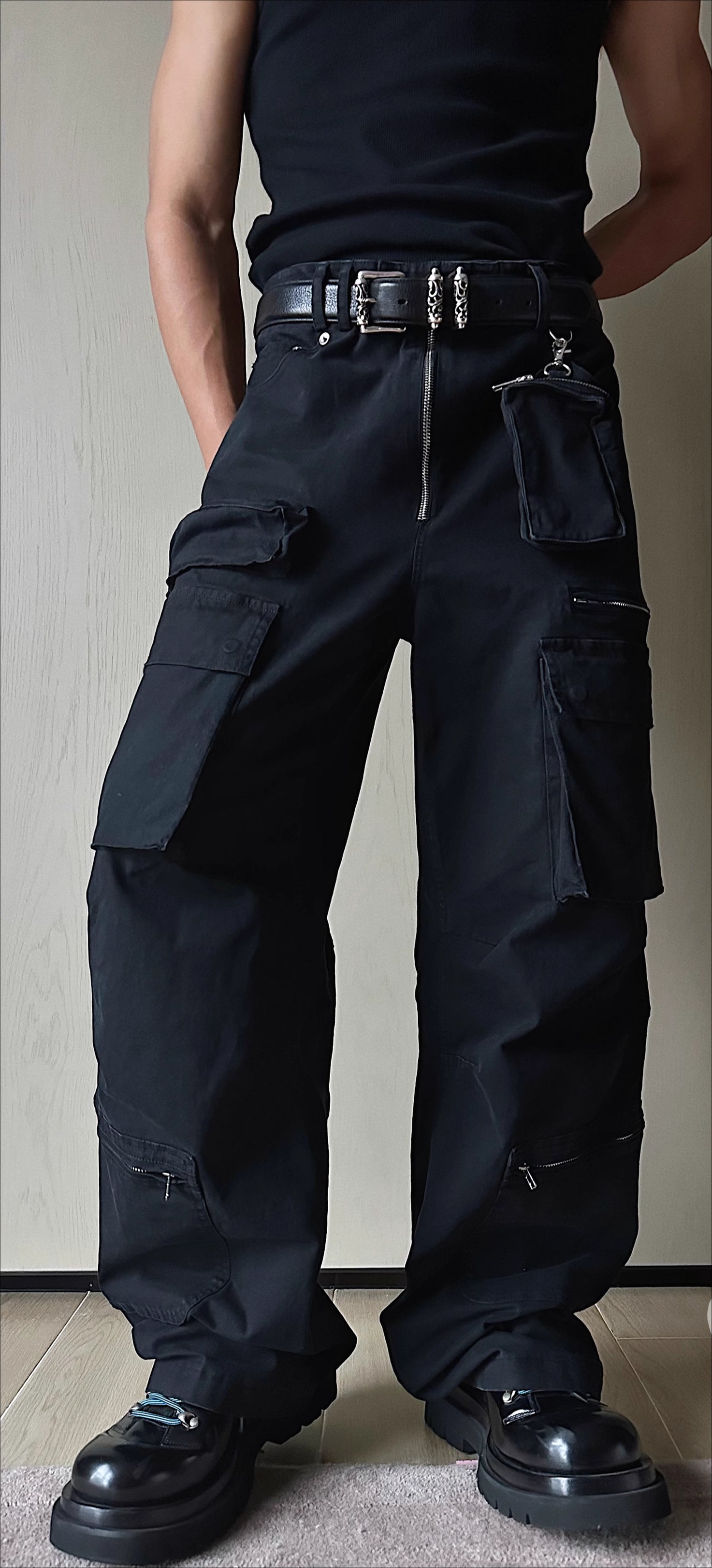 Tactical Wide Leg Cargo Combat Pants