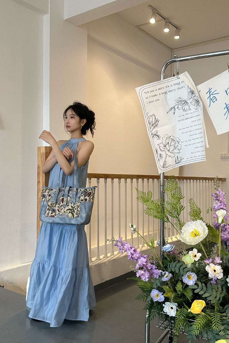 Secret Garden Butterfly Floral Tapestry Tote Bag
