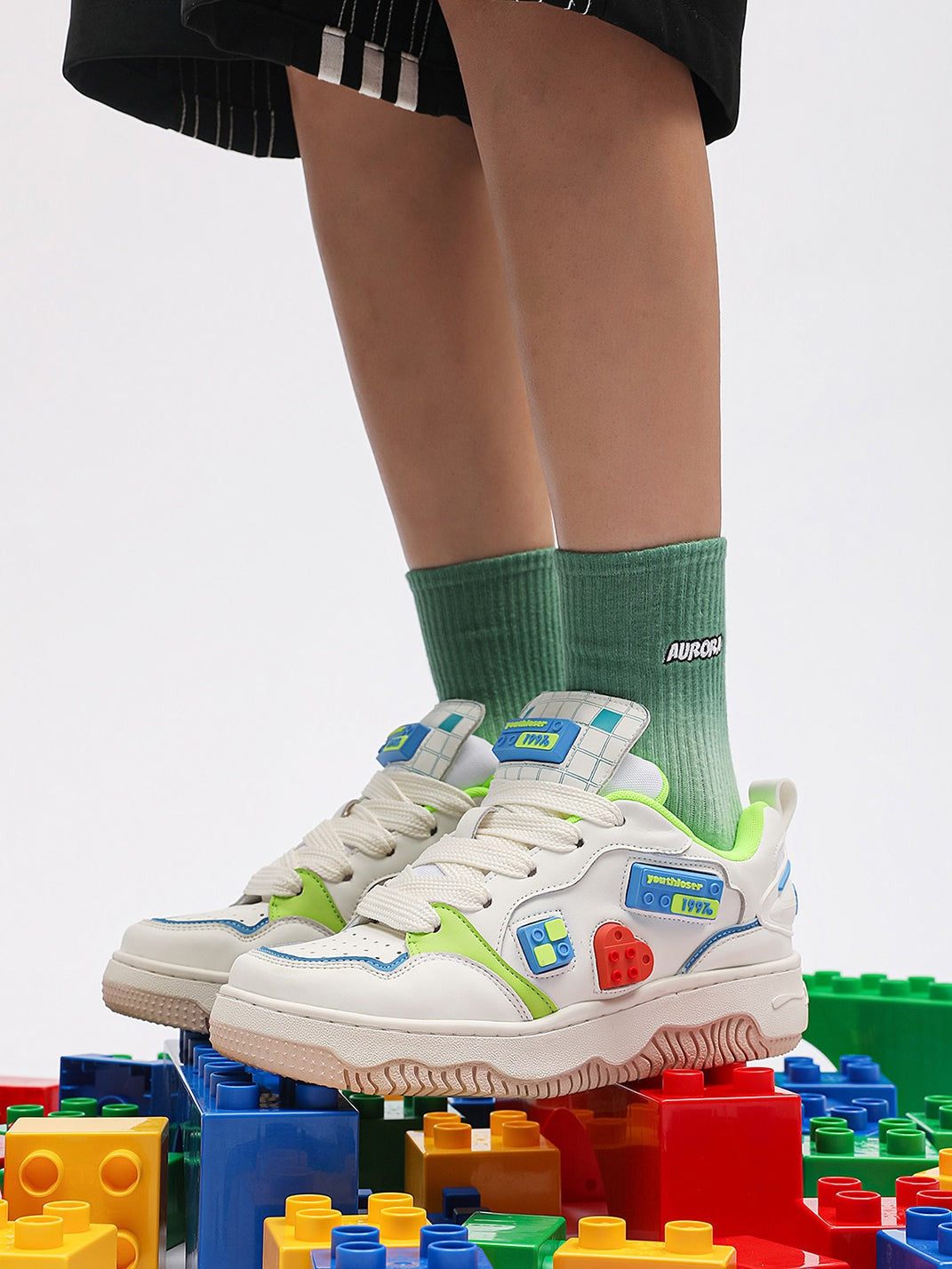 Building Block Versatile Chunky Bread Shape Skate Sneakers image 4
