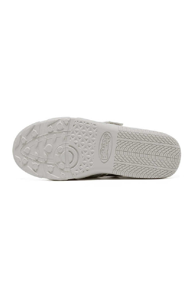 Metallic Silver Velcro Athletic Training Shoes