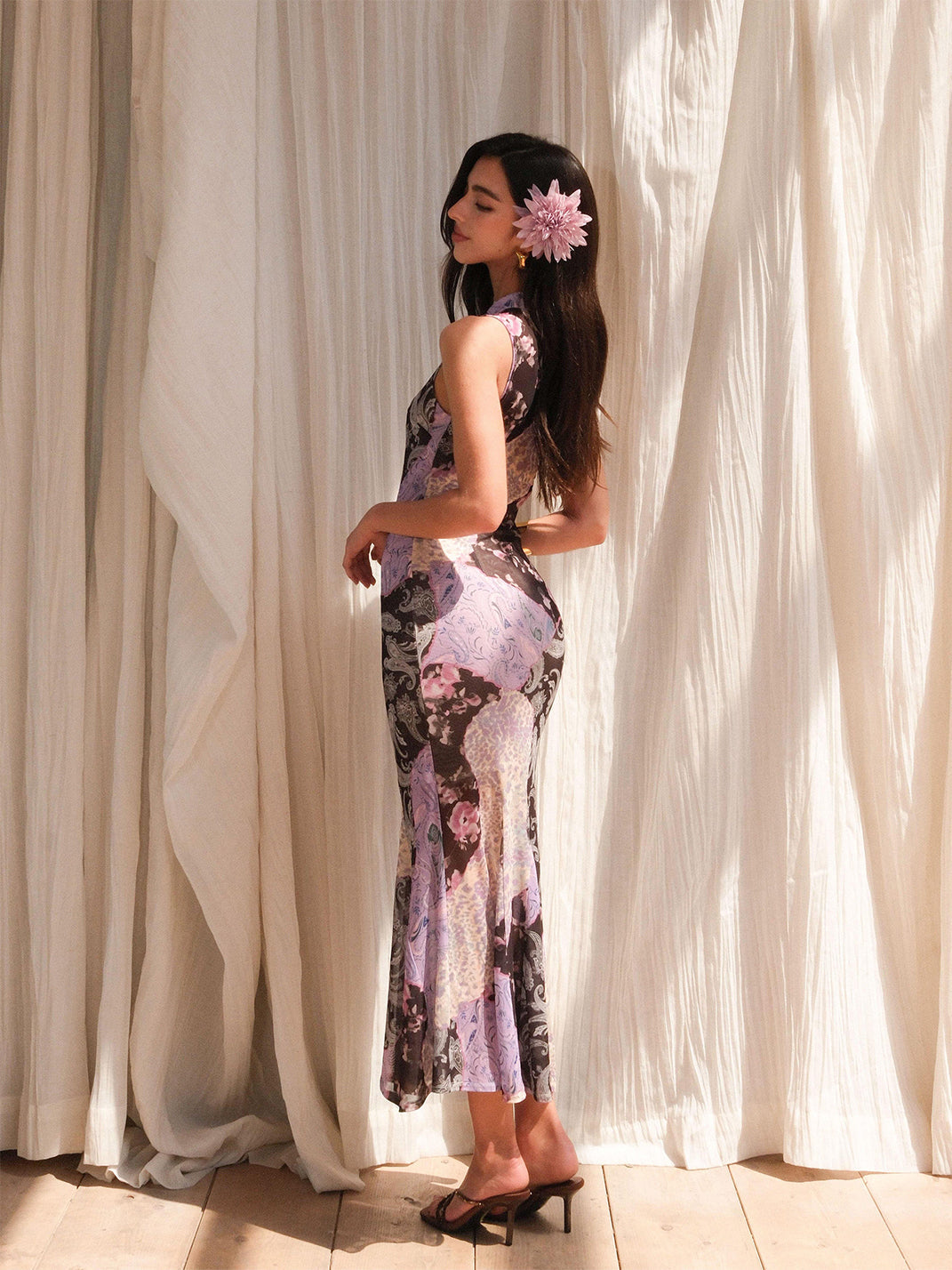 Stretch Mermaid Cheongsam Dress