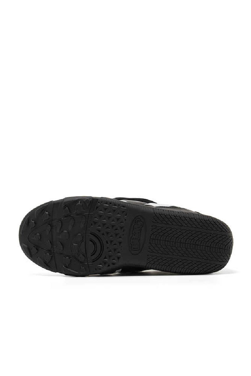 Black White Star Velcro Soccer Shoes