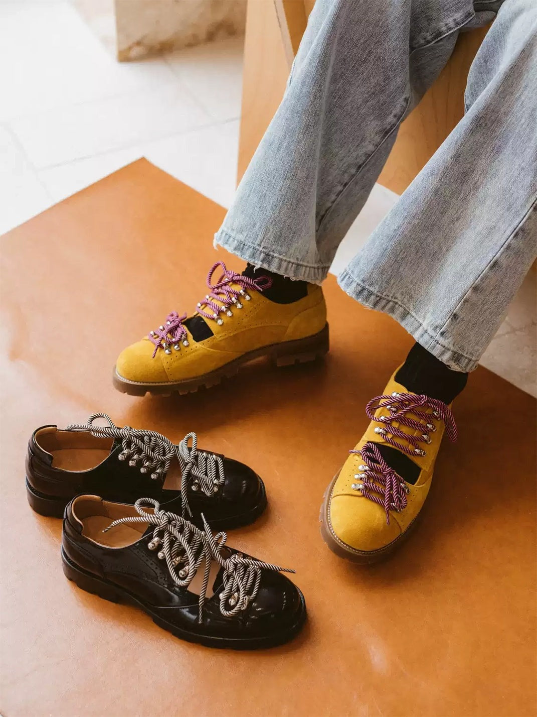 Cut Out Workwear Genuine Leather Derby Shoes image 5