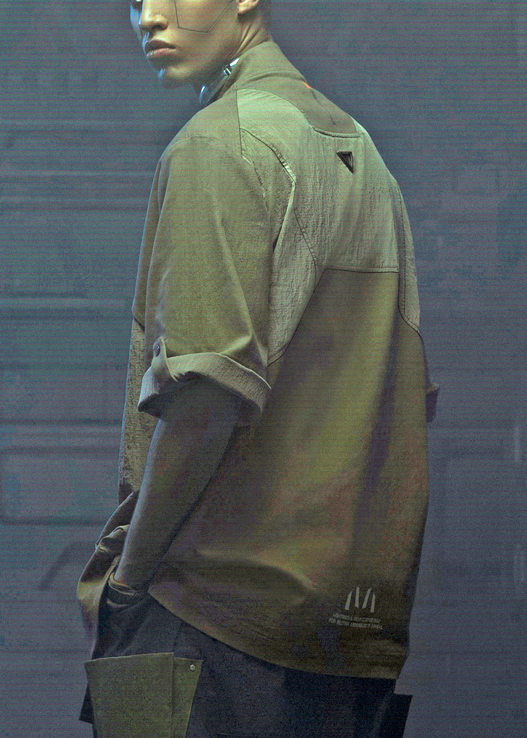 Chemise utilitaire tactique armée verte