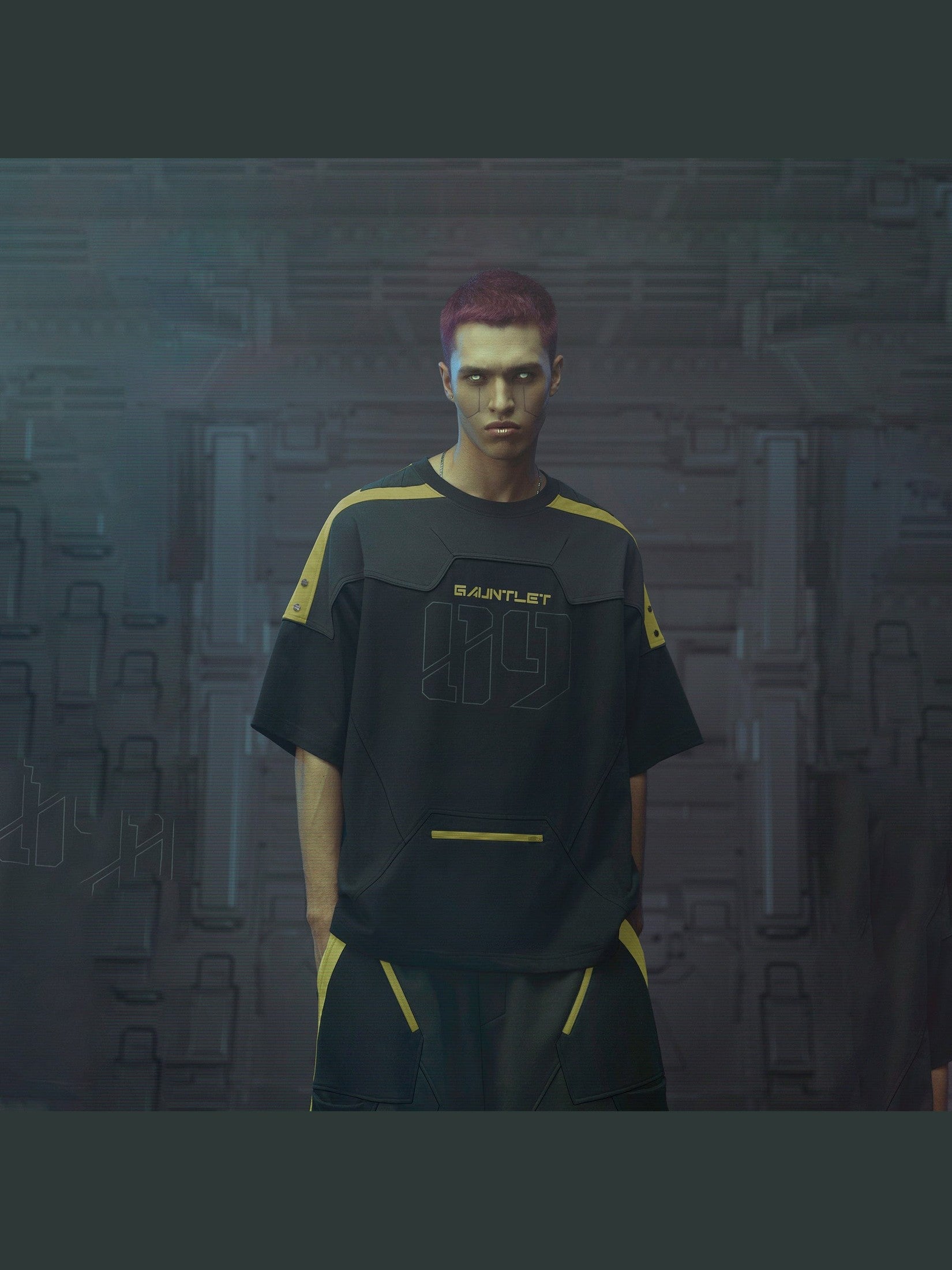 Cyberpunk Gaming Tee Yellow