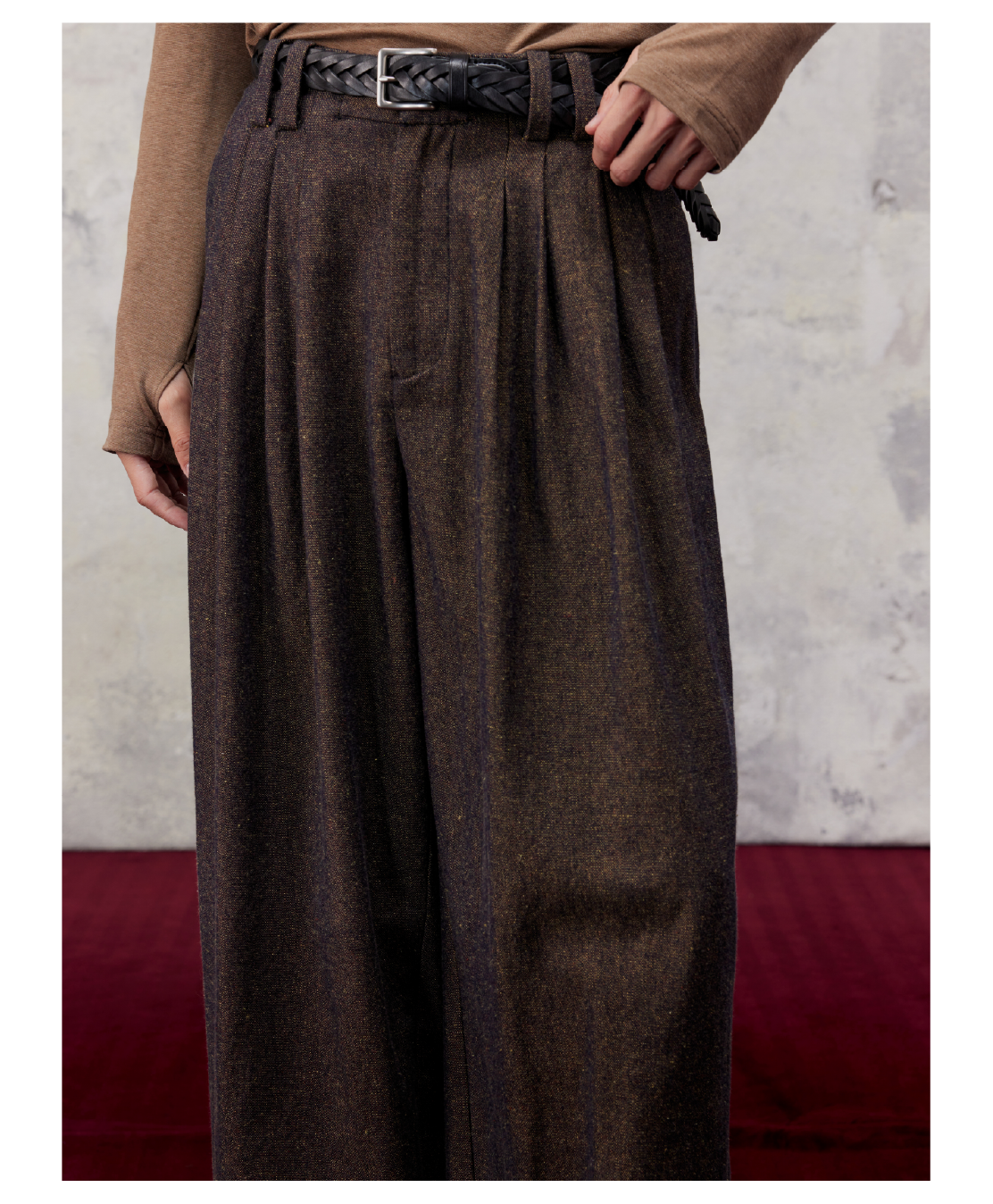 Ebony Brown fabric detail