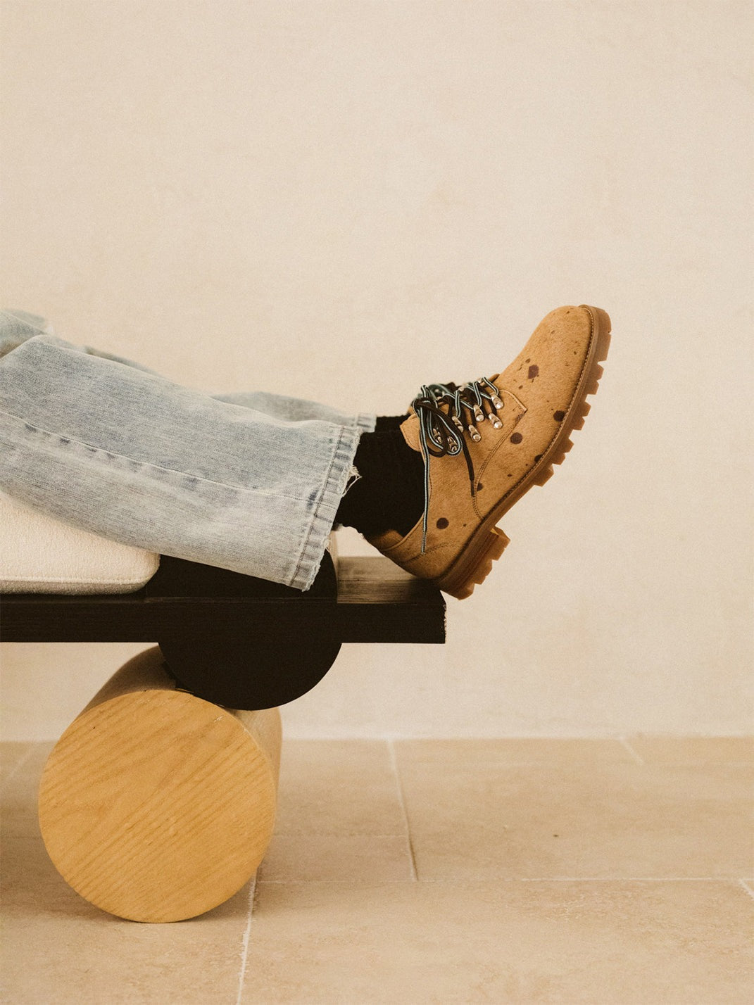 Spot Pony Hair Genuine Leather Workwear Derby Shoes image 6