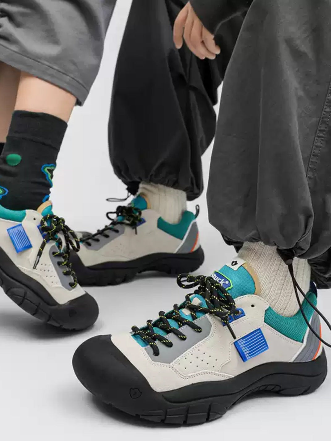 Suede Outdoor Hiking Chunky Platform Sneakers image 6