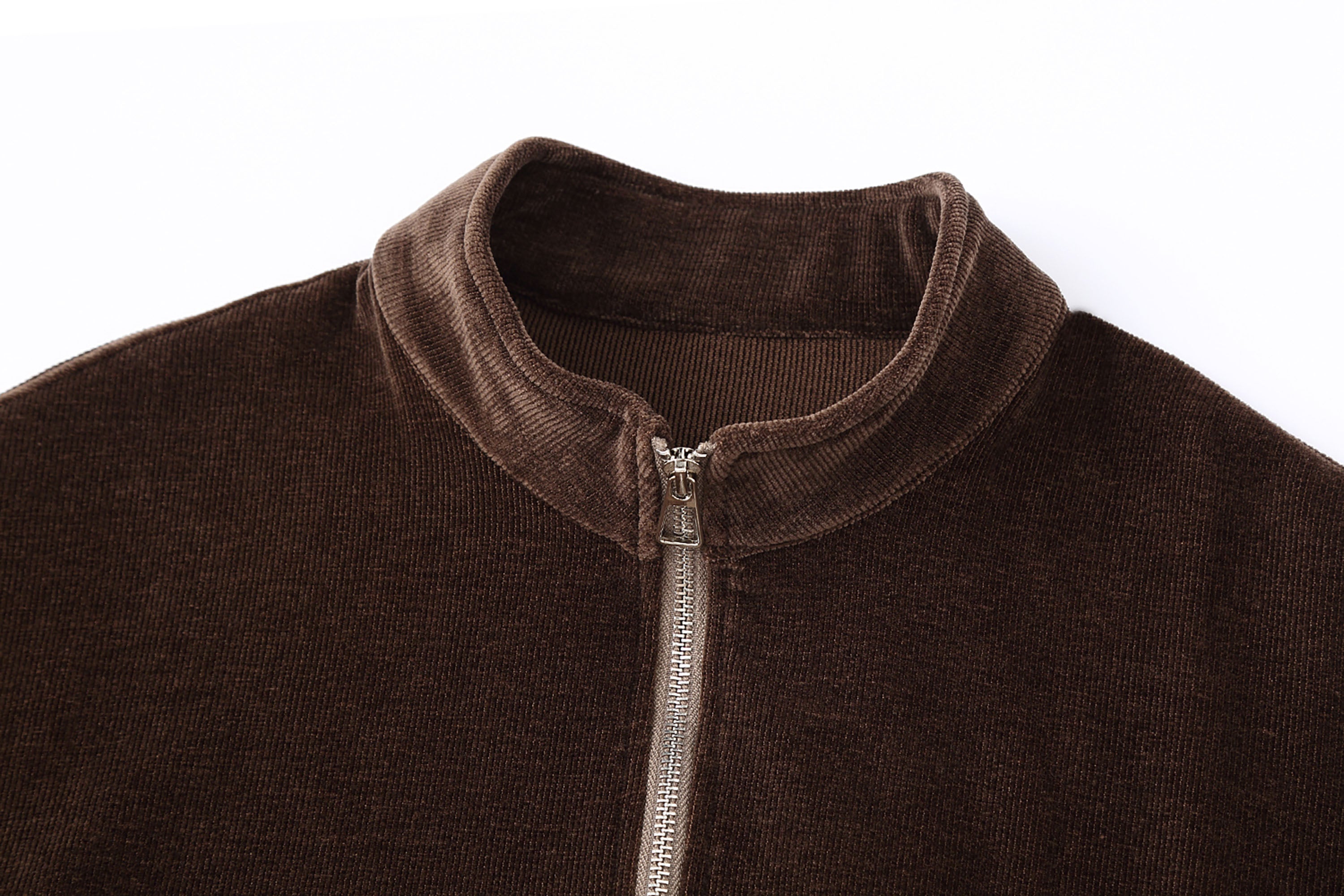 Velvet Quarter-Zip Pullover