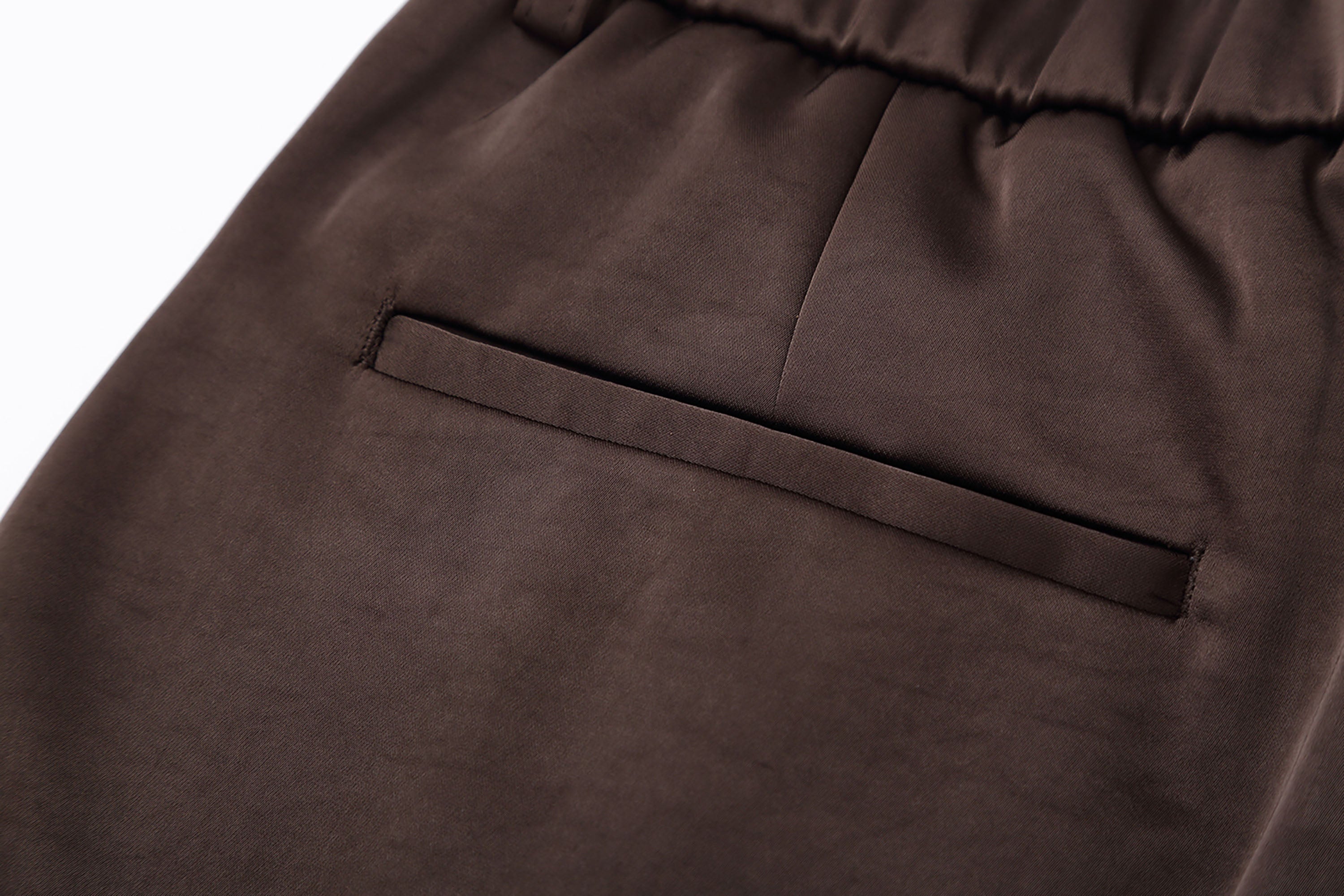 Satin Pleated Trousers