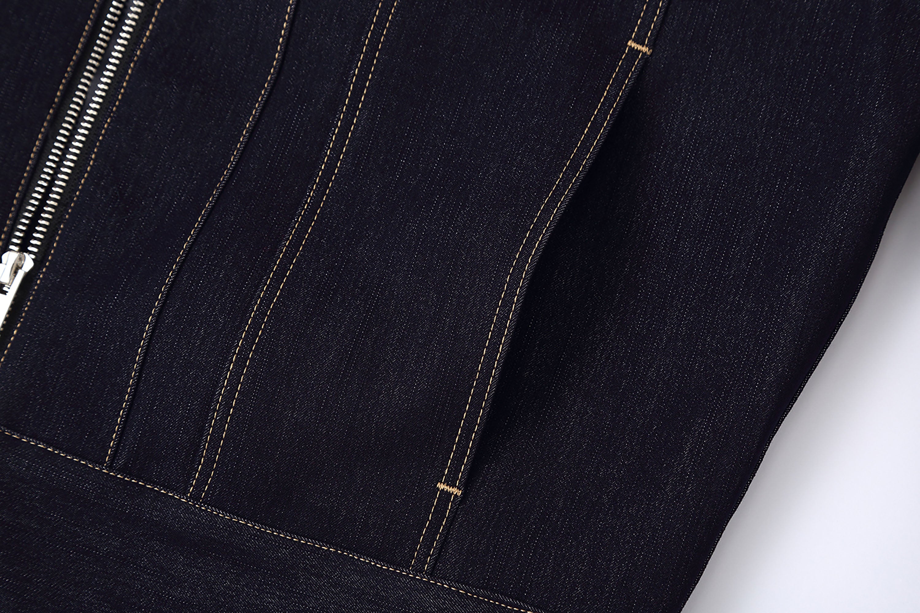 Classical Contrast Stitch Denim Jacket