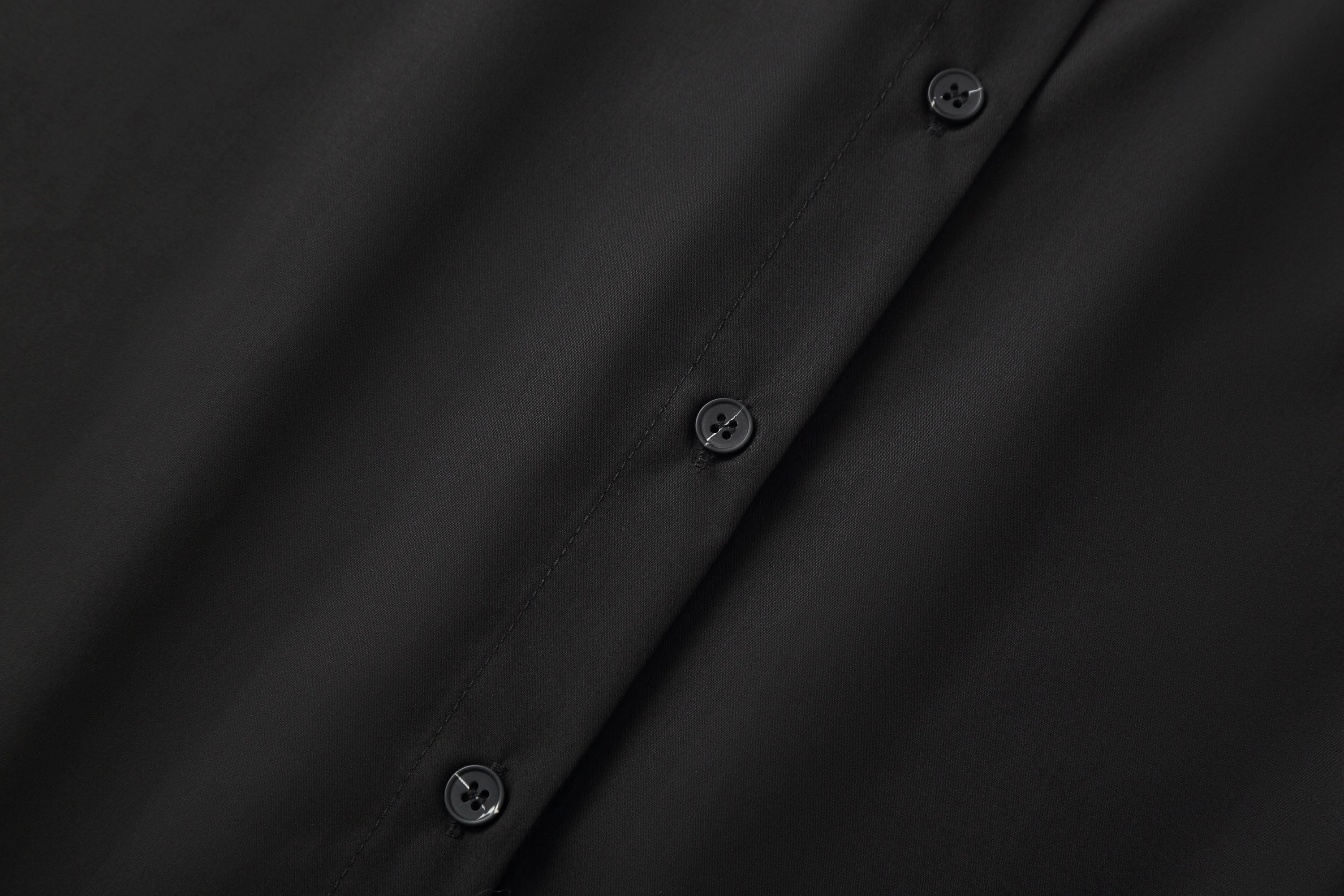 Button-Up Shirt with Tied Balloon Sleeves