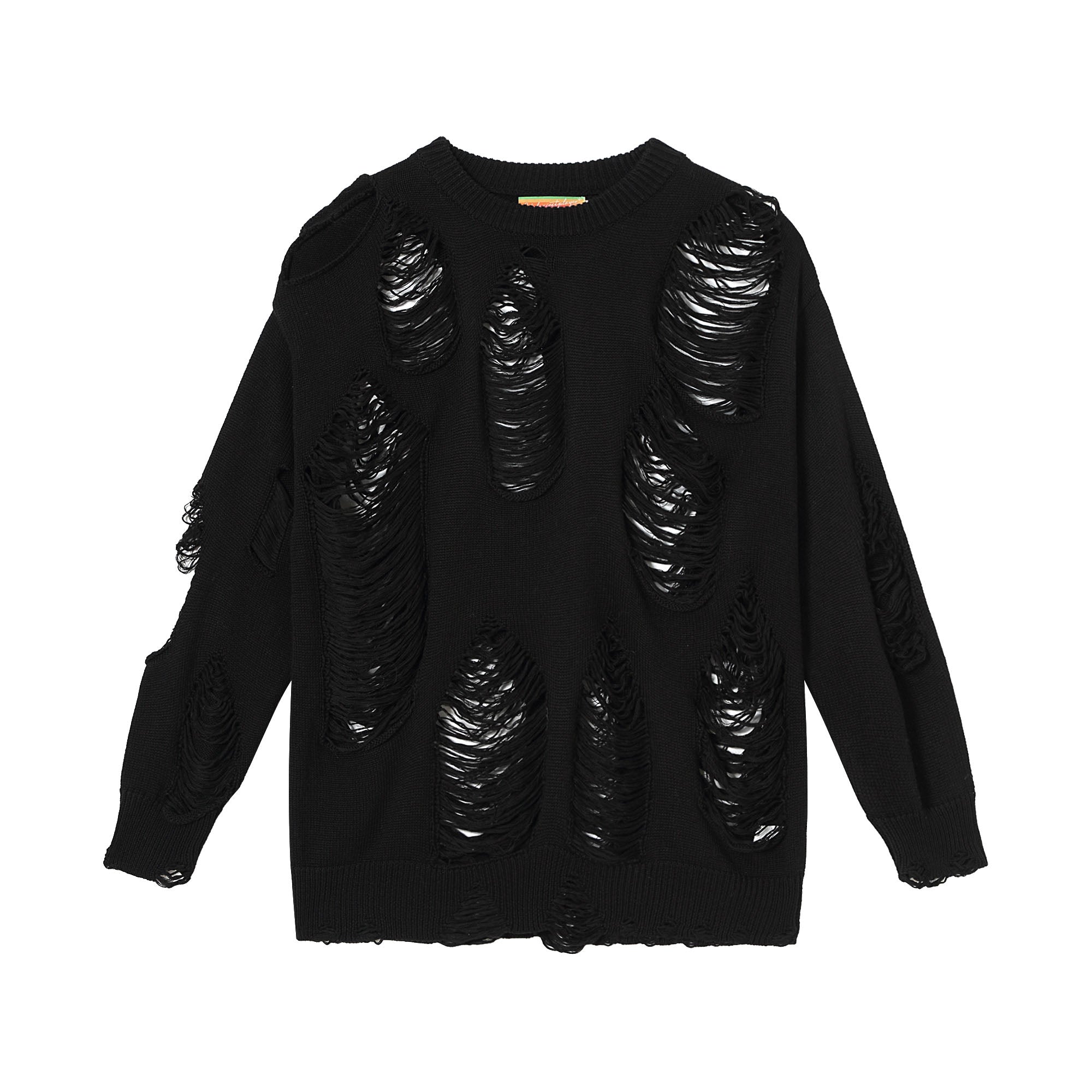 Distressed Oversized Knit Sweater