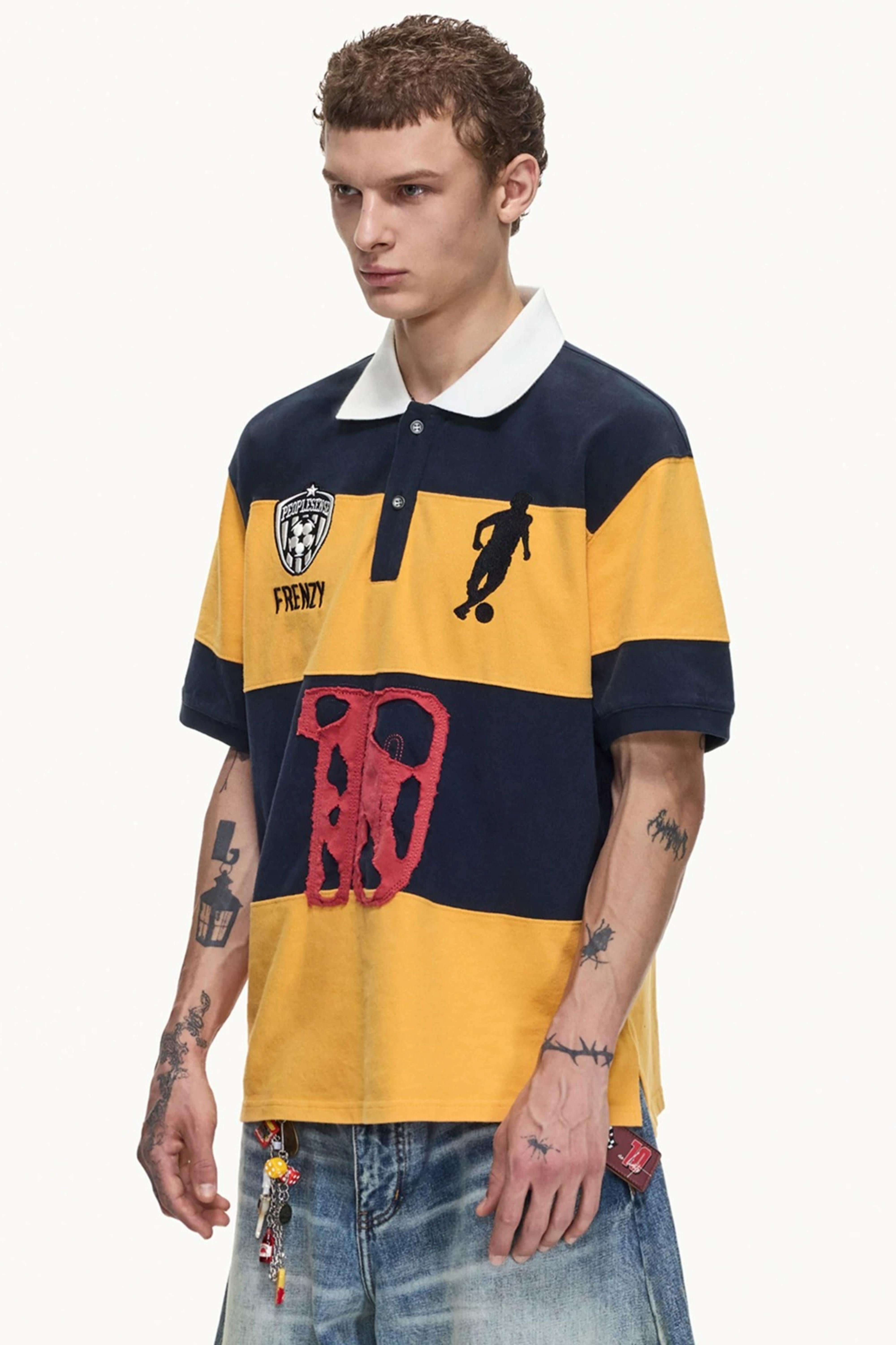Men's Striped Polo Shirt