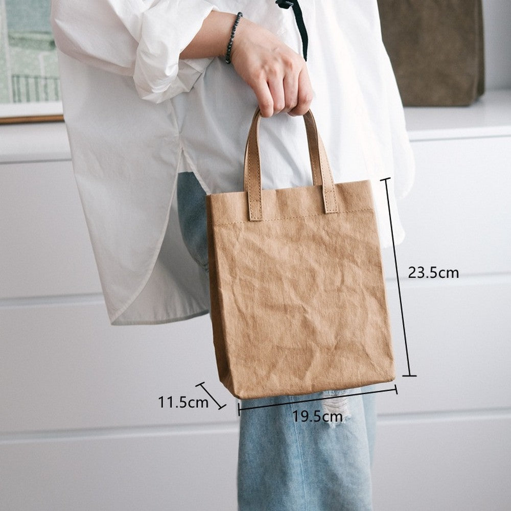 Mini Kraft Fake Paper Tote Bag