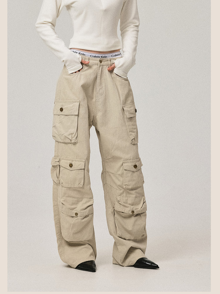 Pantalon à jambes larges occasionnels en vrac hip-hop